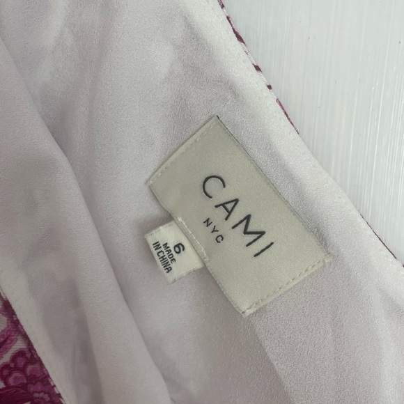 Cami NYC Pink Floral One-Shoulder Midi Dress - Picture 6 of 6